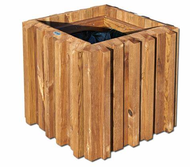 JARDINIERE BOIS CARRE METIS 580X580X535MM